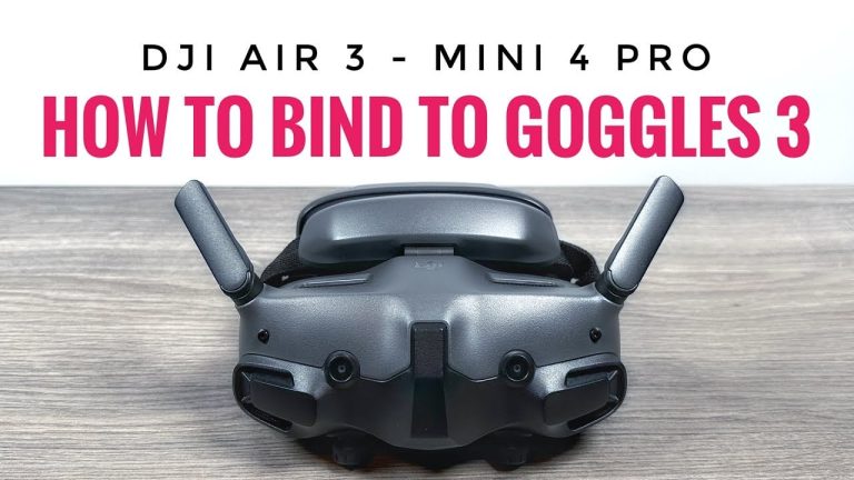 How To Bind DJI Goggles 3 to DJI Air 3 and Mini 4 Pro