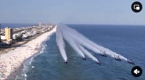 Reckless Drone Pilot Endangers Blue Angels During Beach Flyover