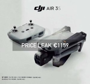 DJI Air 3S Leak Reveals Pricing for Fly More Combo