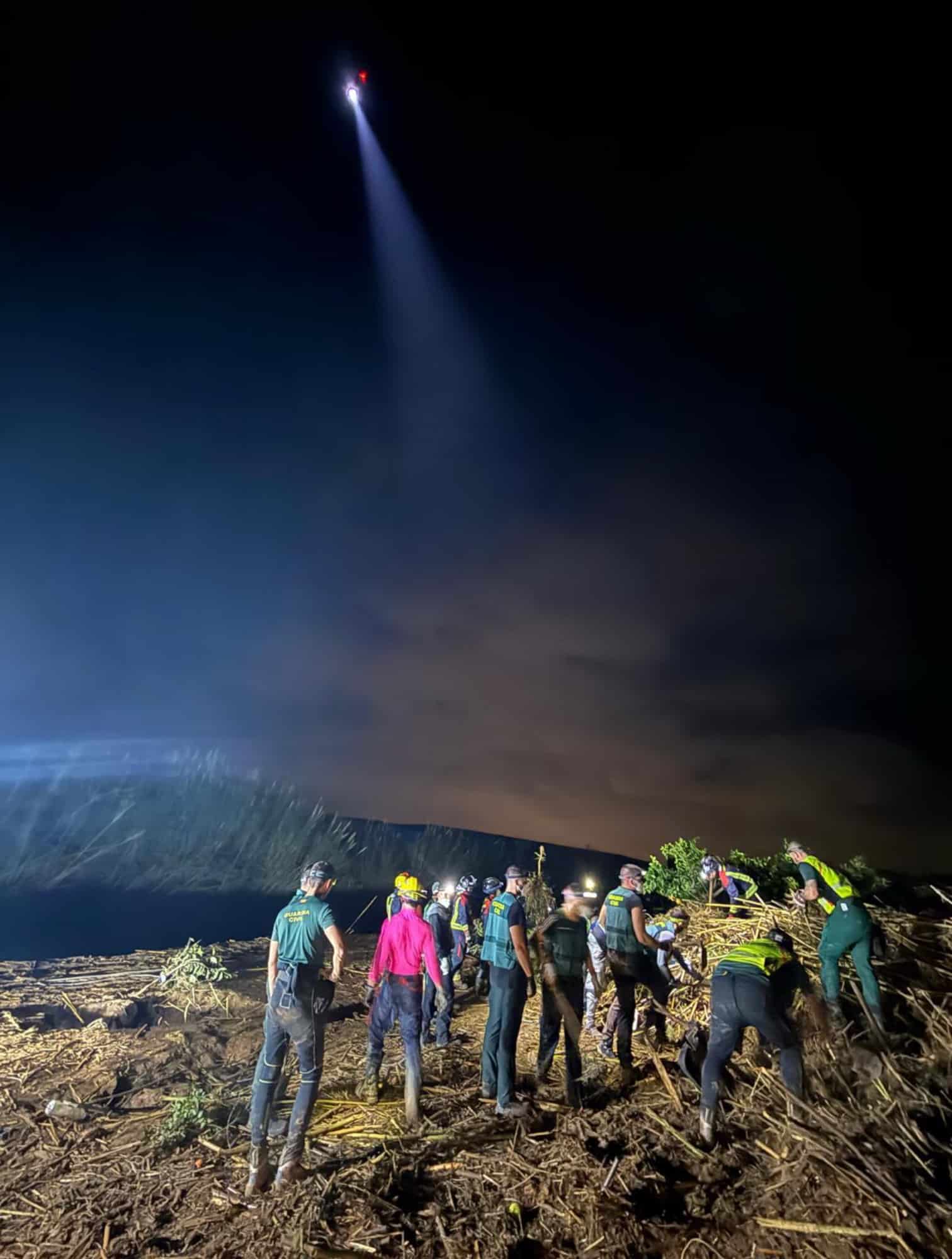 Drones Light Up Night Searches in Spain’s Devastating Floods