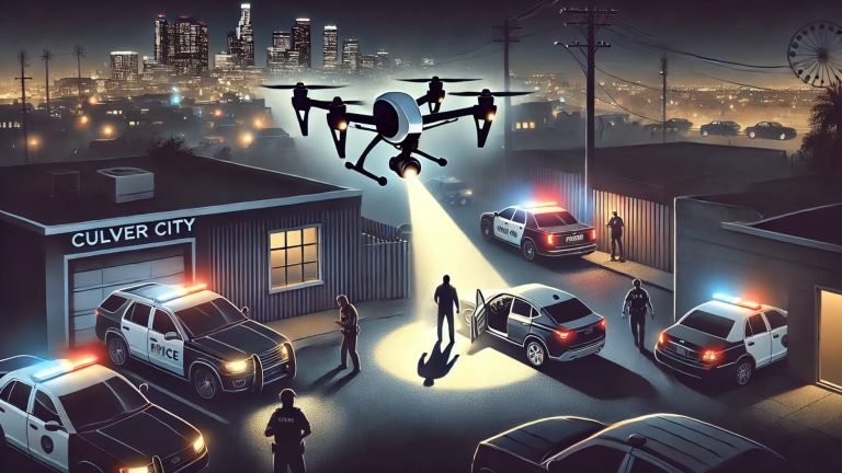 Drone Helps Culver City Police Catch Car Burglar in Late-Night Search