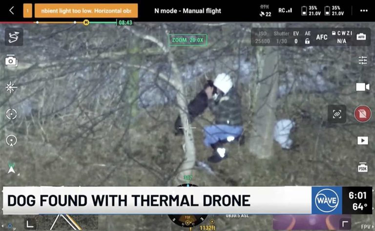 Thermal Drone Technology Rapidly Locates Missing Dog in Kentucky Winter Storm