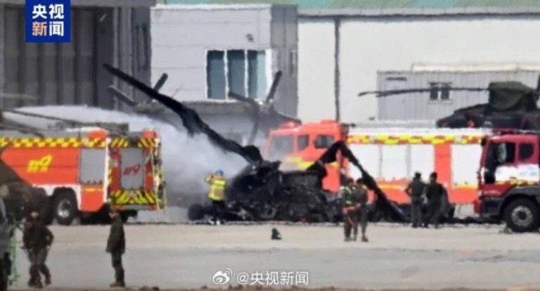 South Korean Military Drone Collides with Helicopter, No Casualties Reported