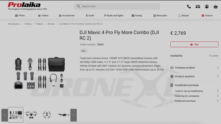 BREAKING: Webshop Dumps DJI Mavic 4 Full Technical Specs (Pt.1)