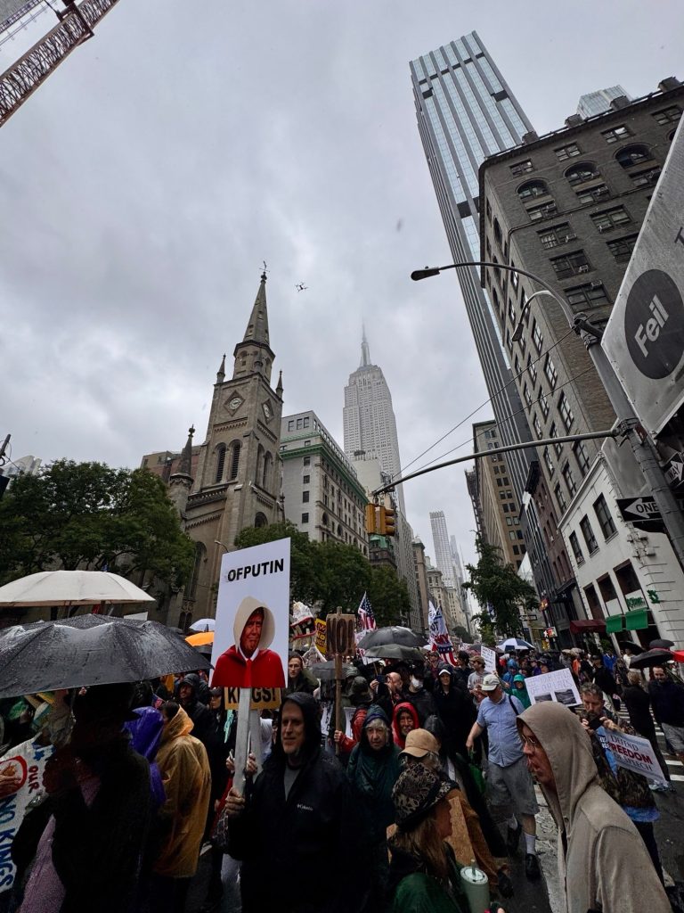 NYPD Deploys Skydio Drone to Monitor No Kings Protests on Fifth Avenue